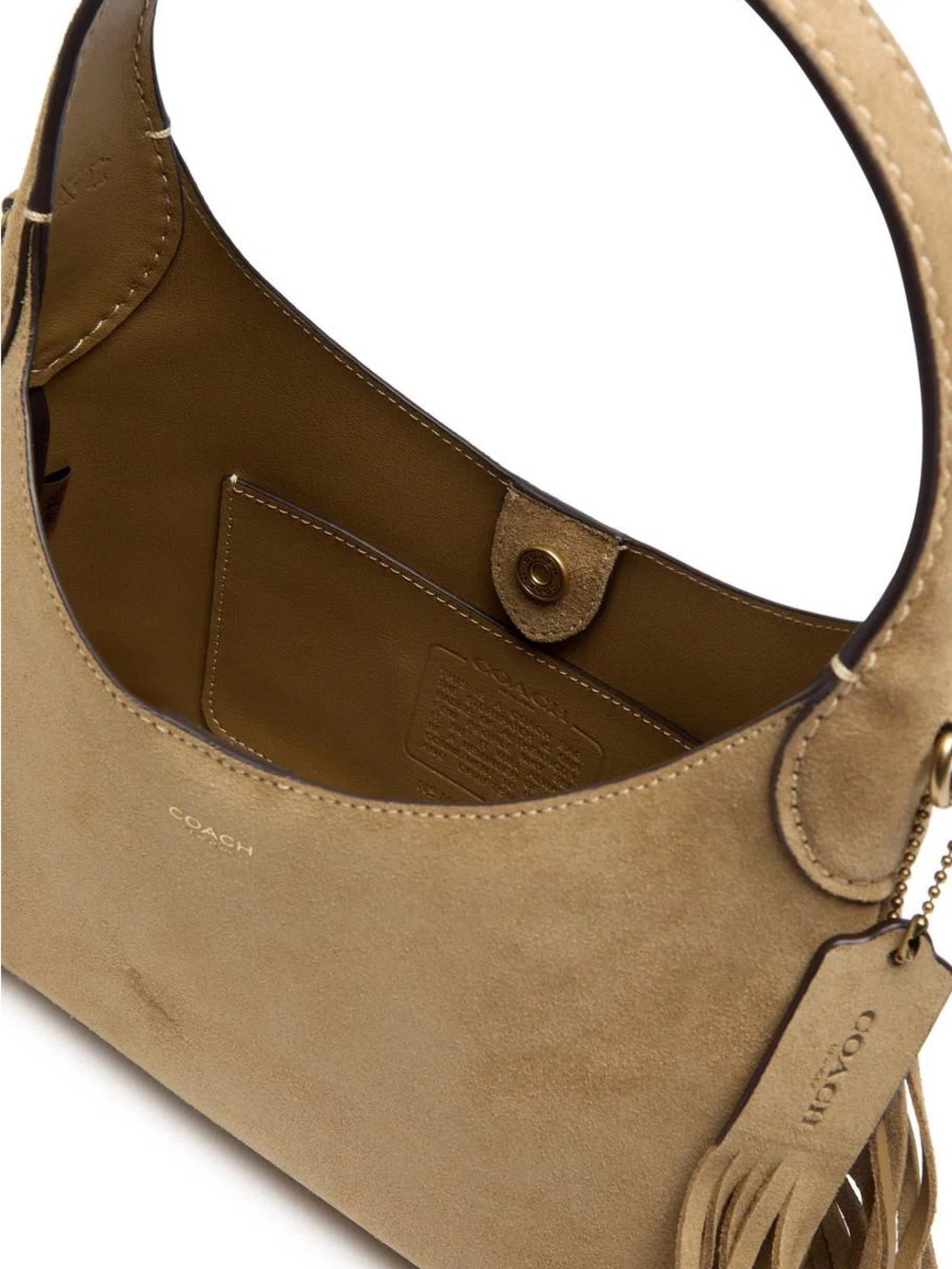 Brooklyn 23 Fringe Suede Shoulder Bag - Picture 3 of 3
